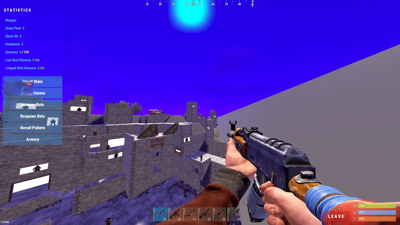 Game view without the RageByte overlay